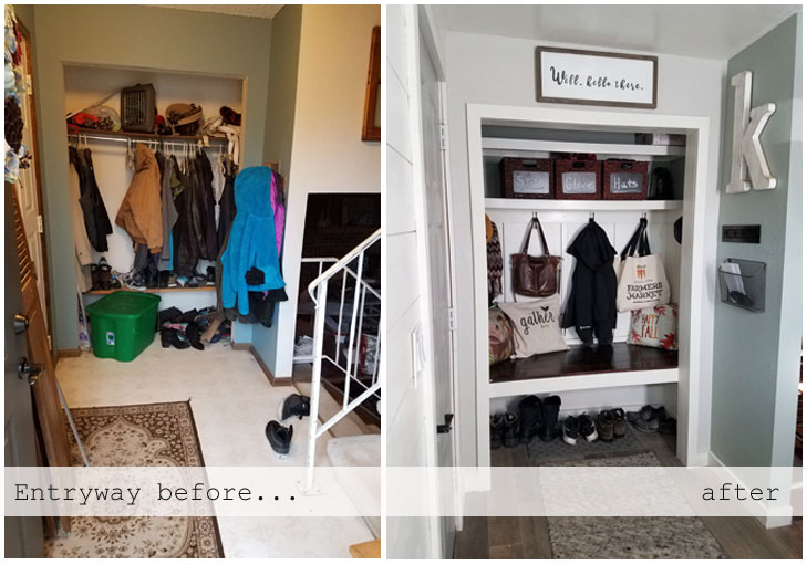 Entryway Before and After Photos