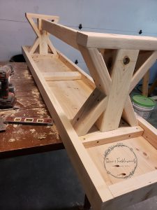 Custom Farmhouse Table and Bench